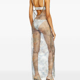 Copricostume in rete in blu Diesel - donna 