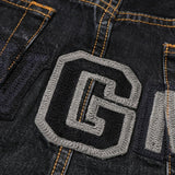 Jeans con applicazione in blu Bape - uomo 