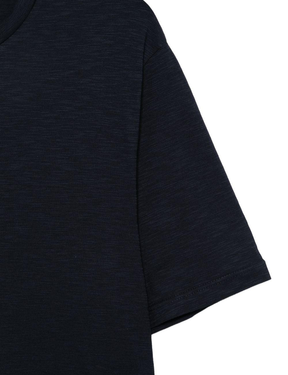 T-shirt girocollo in blu Kangra - uomo 