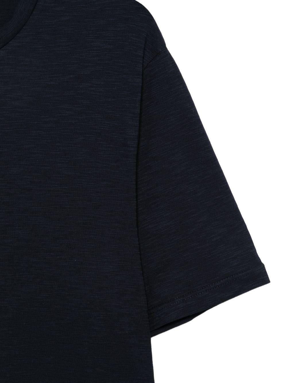 T-shirt girocollo in blu Kangra - uomo 