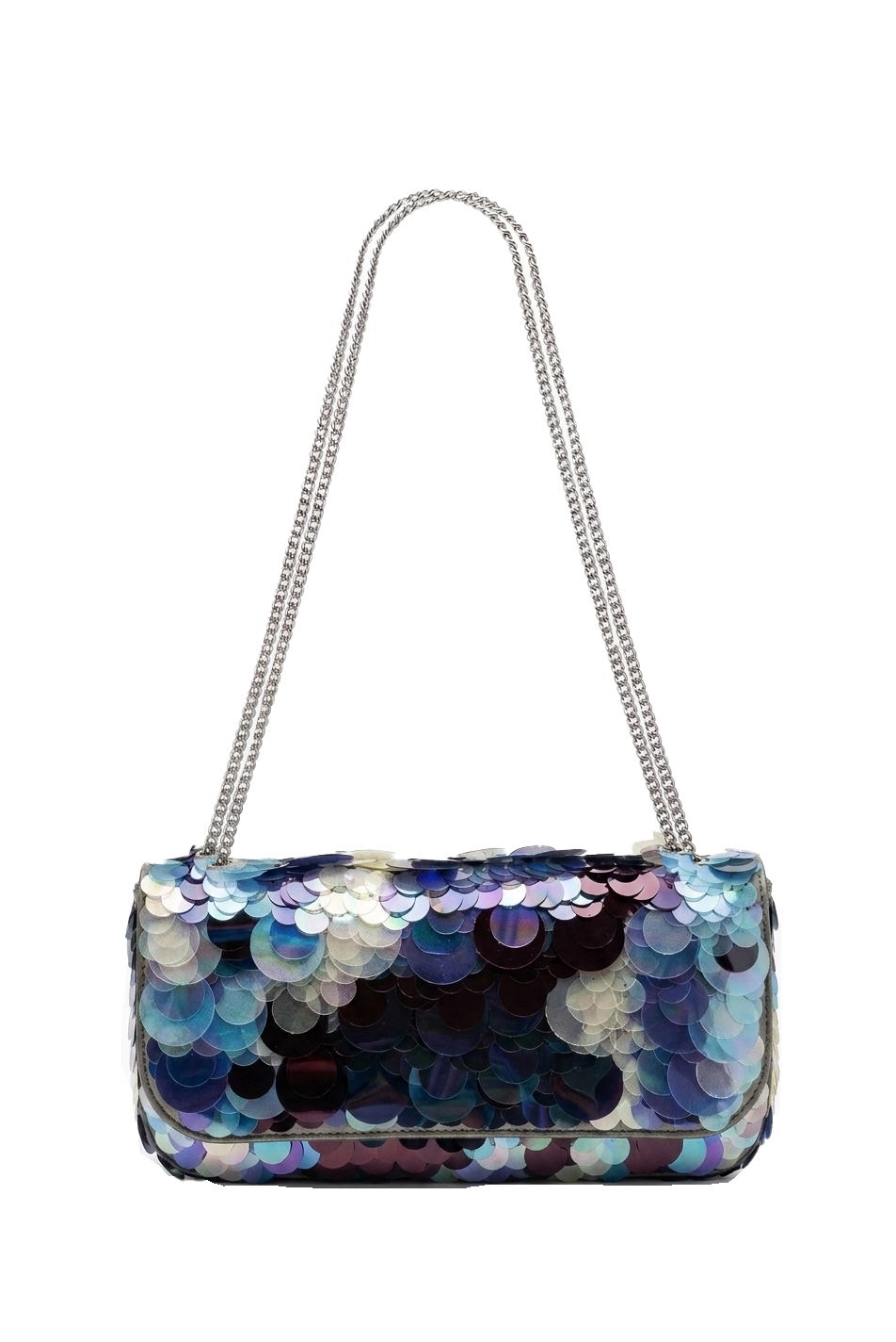 Borsa con paillettes multicolore Rabanne - donna 