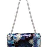 Borsa con paillettes multicolore Rabanne - donna 