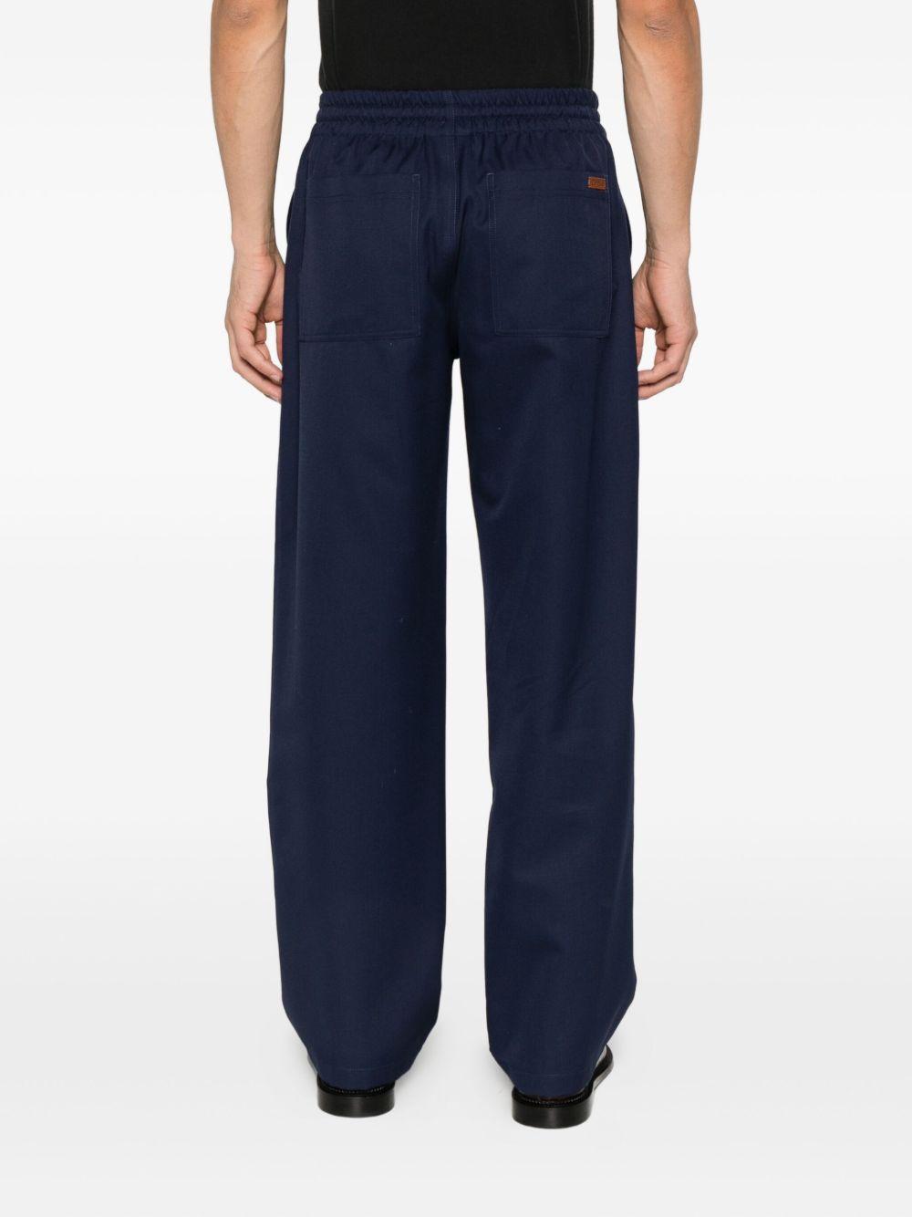 Pantaloni con tasche con coulisse in blu Drole de monsieur - uomo 
