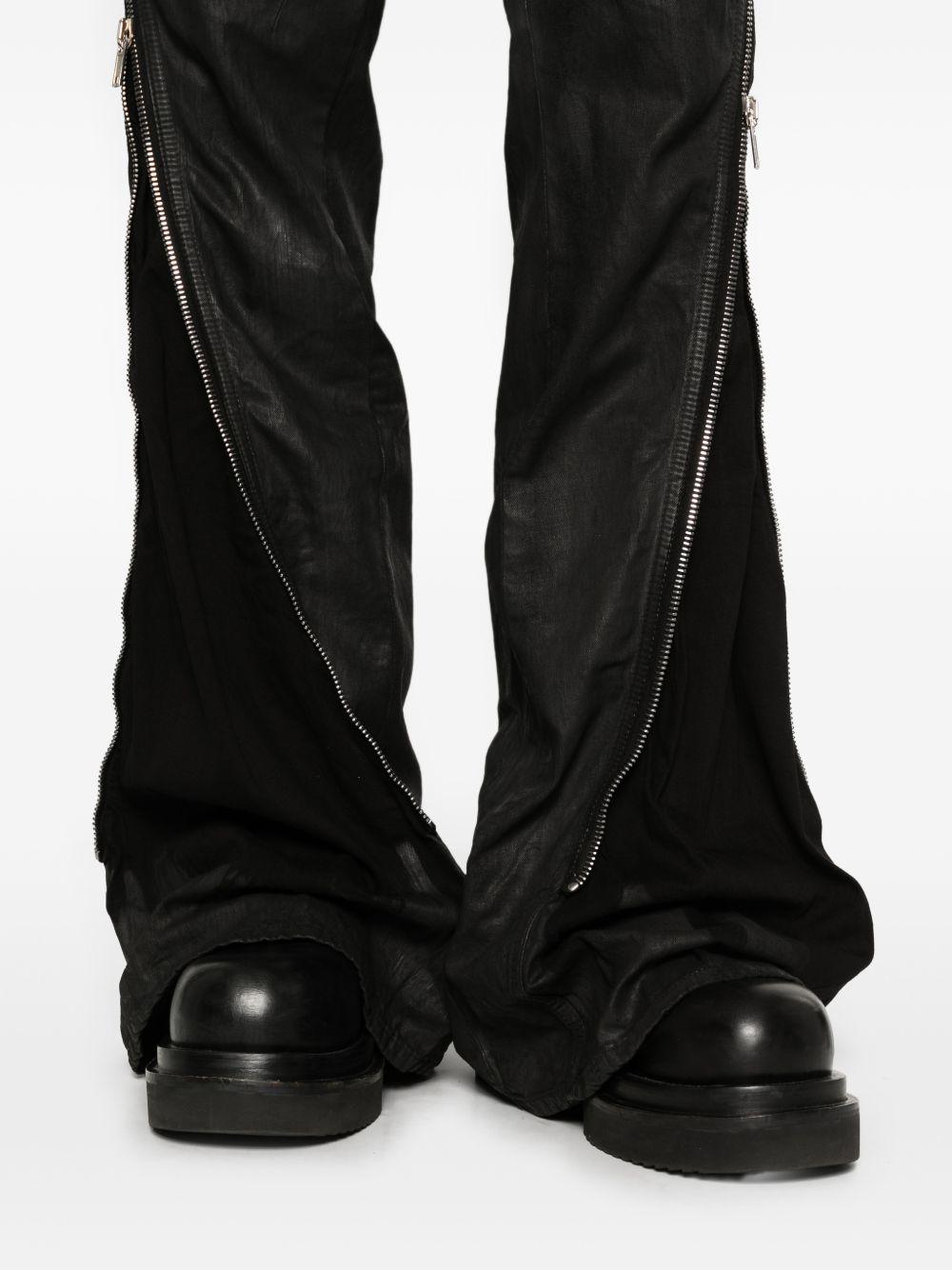 Jeans con zip in nero Rick owens drkshdw - uomo 