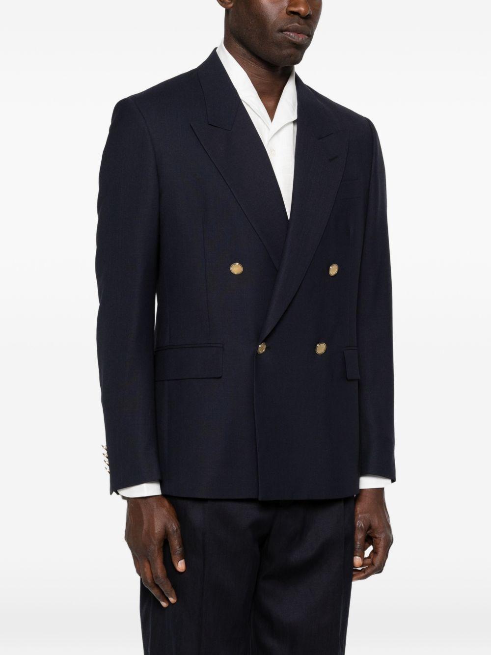 Giacca doppiopetto in blu Lardini - uomo 