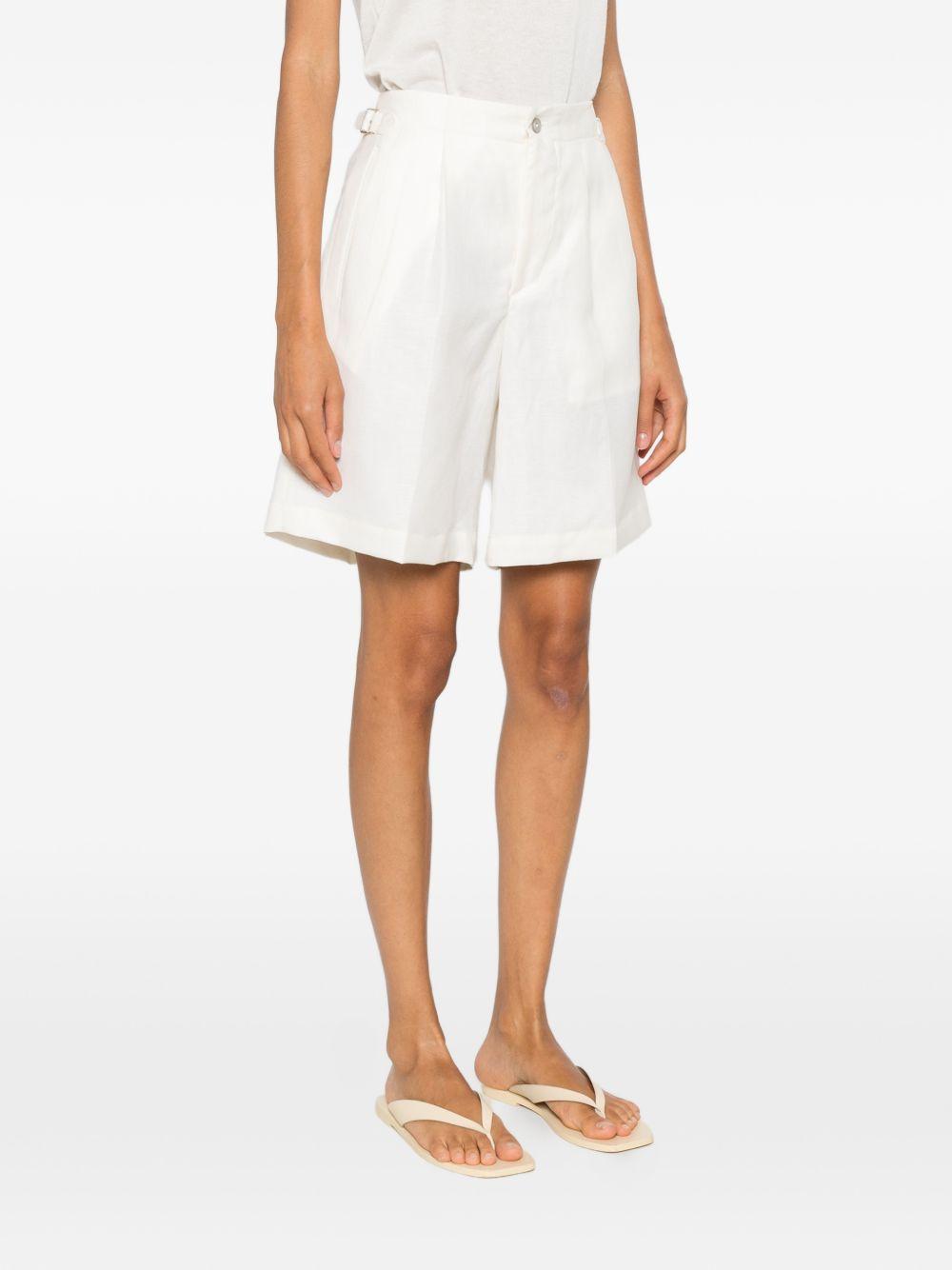 Shorts a pieghe con fibbia in bianco Briglia 1949 - uomo 