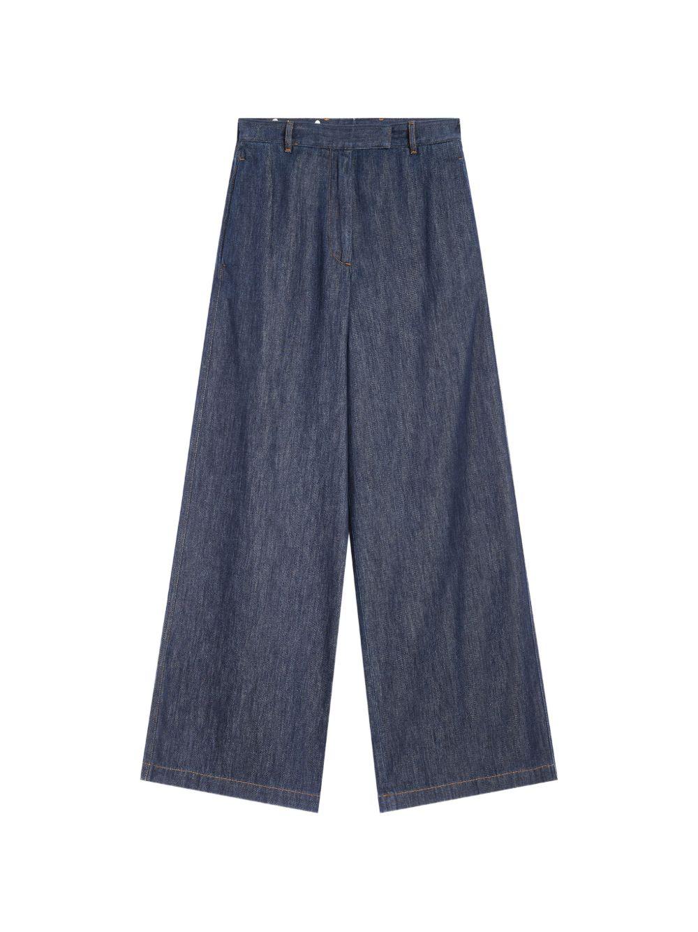 Jeans wide-leg denim indigo 