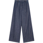Jeans wide-leg denim indigo 