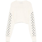 Cardigan corto con decorazione in avorio Giuseppe Di Morabito - donna 