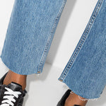 Jeans cropped a tubo di stufa in blu Re/done - donna 