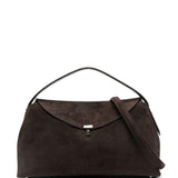 Borsa a mano T-lock in marrone 
