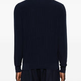 Polo a costine in blu Lardini - uomo 