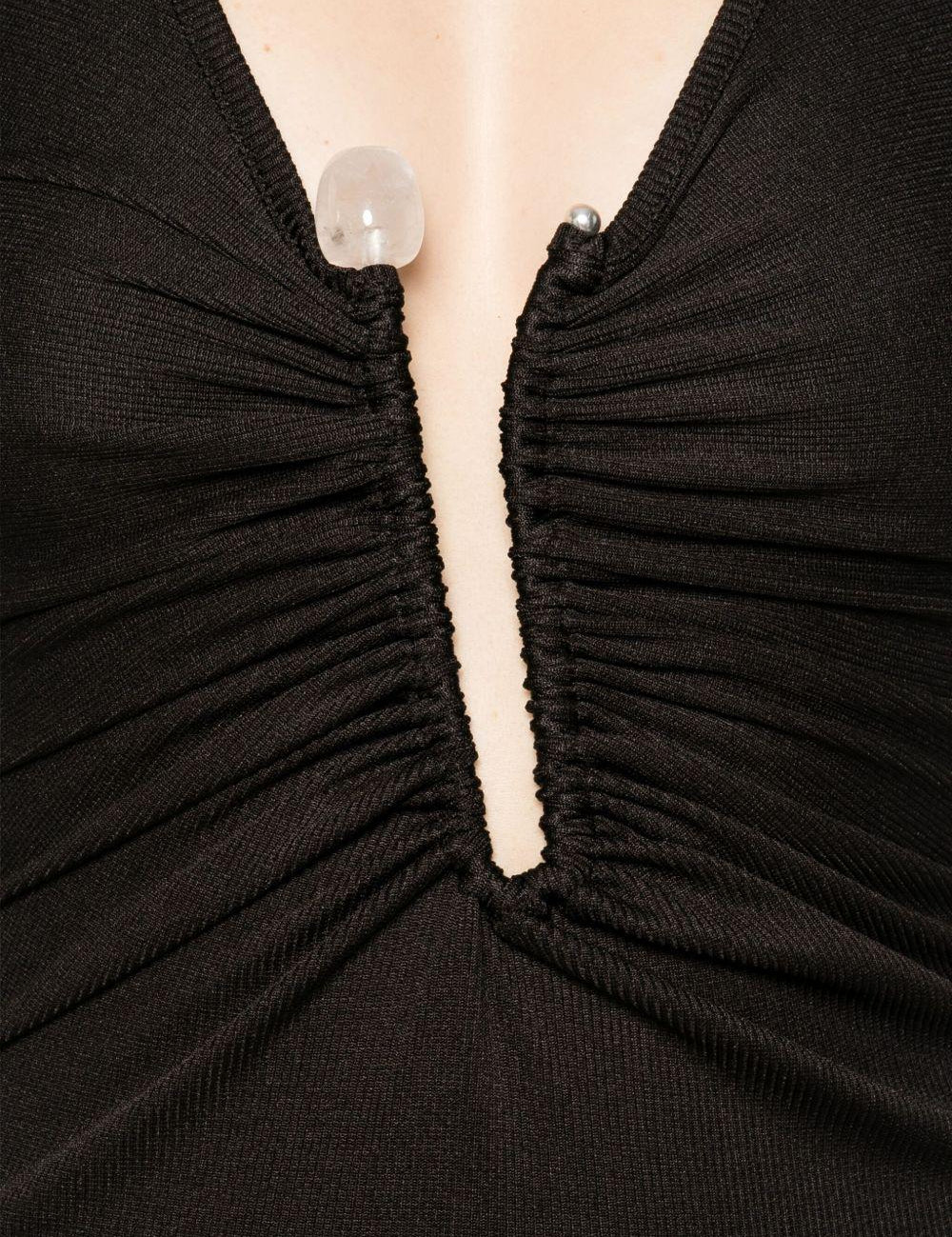 Abito con strass in nero Christopher esber - donna 