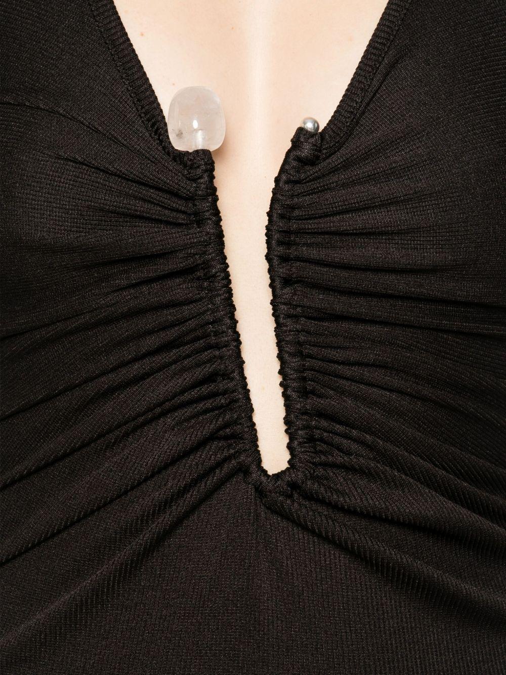 Abito con strass in nero Christopher esber - donna 