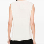 Top con scollo a v con frange in beige Uma wang  - donna 
