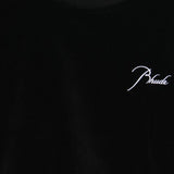 Felpa con logo e ricamo in nero Rhude - uomo 