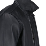 Giacca in pelle con zip in nero Sunflower - uomo 