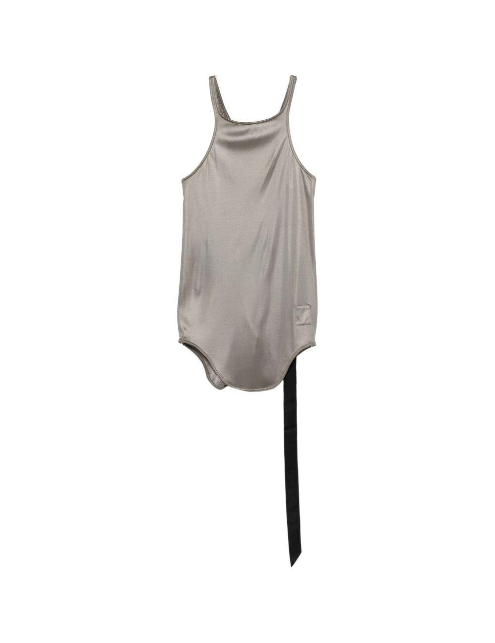 Canotta con scollo olimpionico in grigio Rick owens drkshdw - donna 