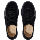 Sneakers in velluto a coste coupe in nero 