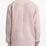 Camicia a righe in lino in beige Frescobol carioca - uomo 