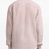 Camicia a righe in lino in beige Frescobol carioca - uomo 