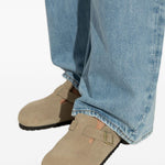 Mules Boston con fibbia e cinturino in beige Birkenstock - unisex 