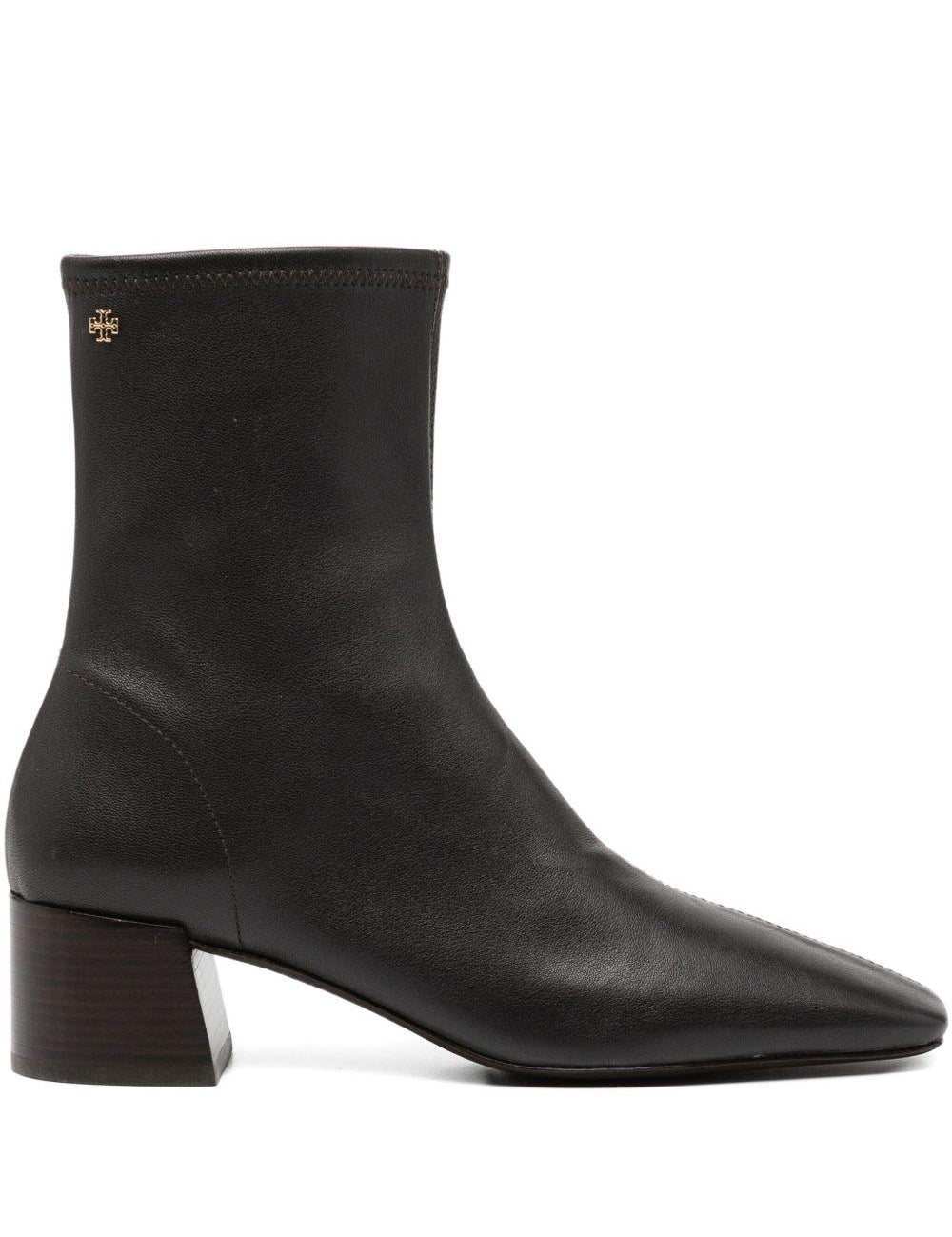 Stivaletti a punta quadrata in marrone Tory burch - donna 
