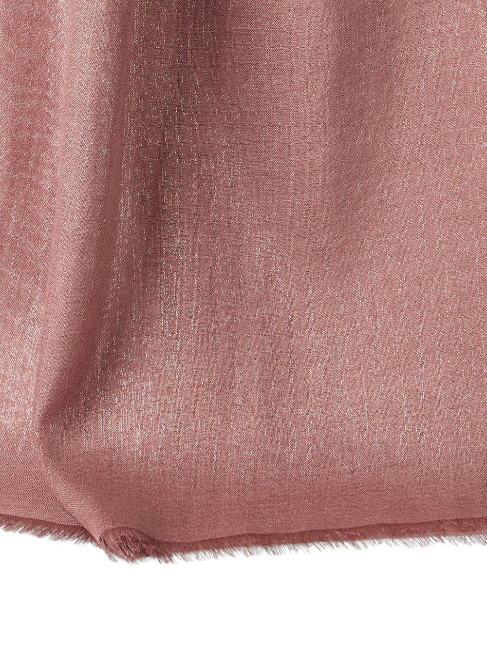 Sciarpa lamé in rosa Brunello cucinelli - donna 
