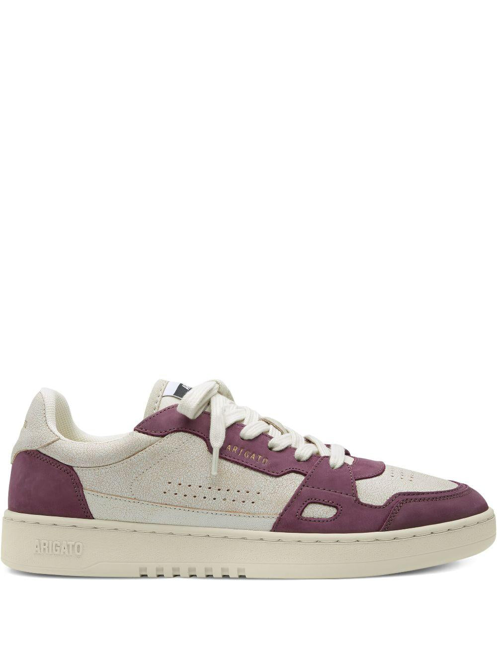 Sneakers Dice in beige e bordeaux 