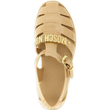 Sandali con logo in beige Moschino - donna 