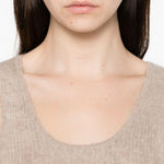 Top con finitura spazzolata in beige Gotha - donna 