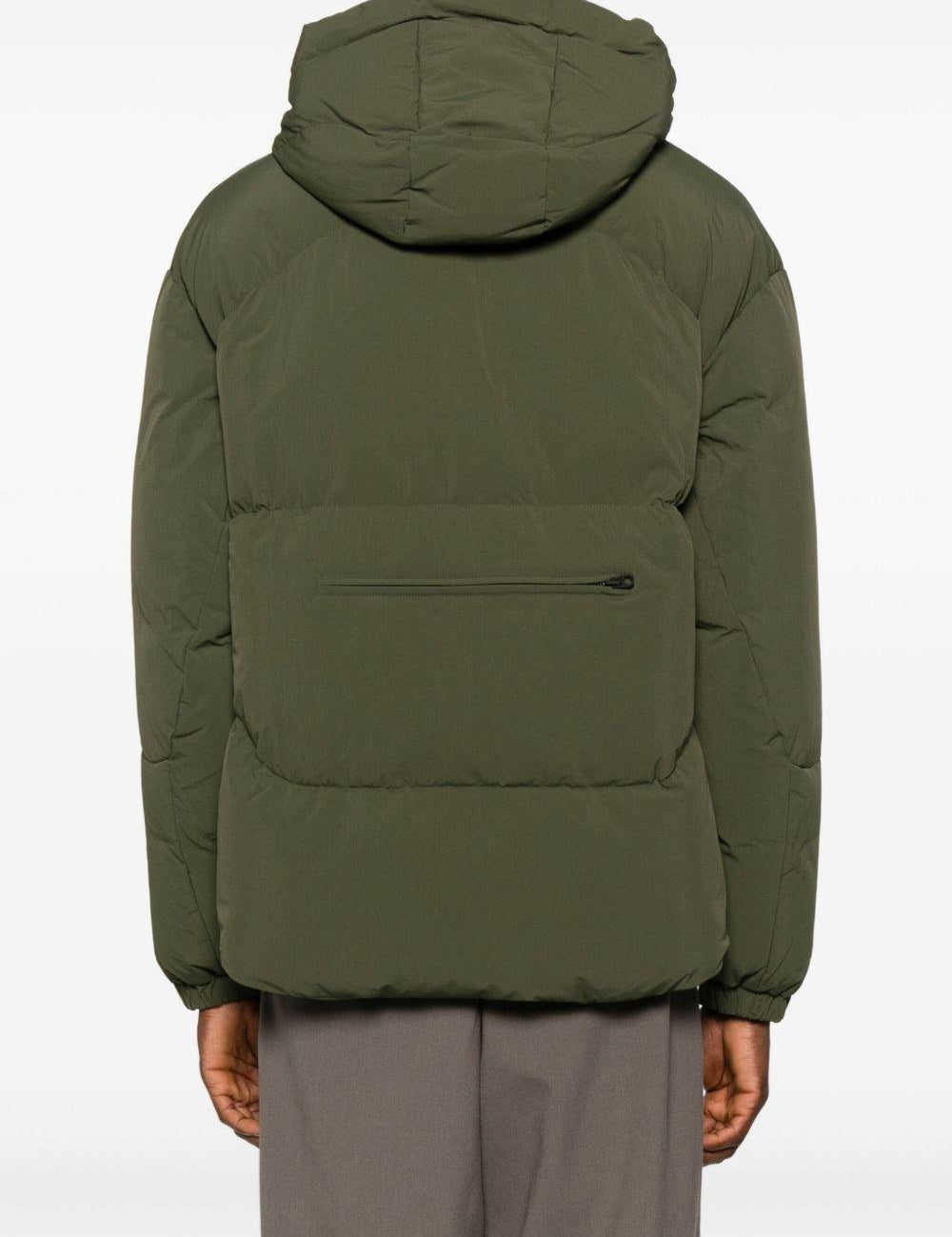 Piumino con cappuccio in verde Jg1 - uomo 