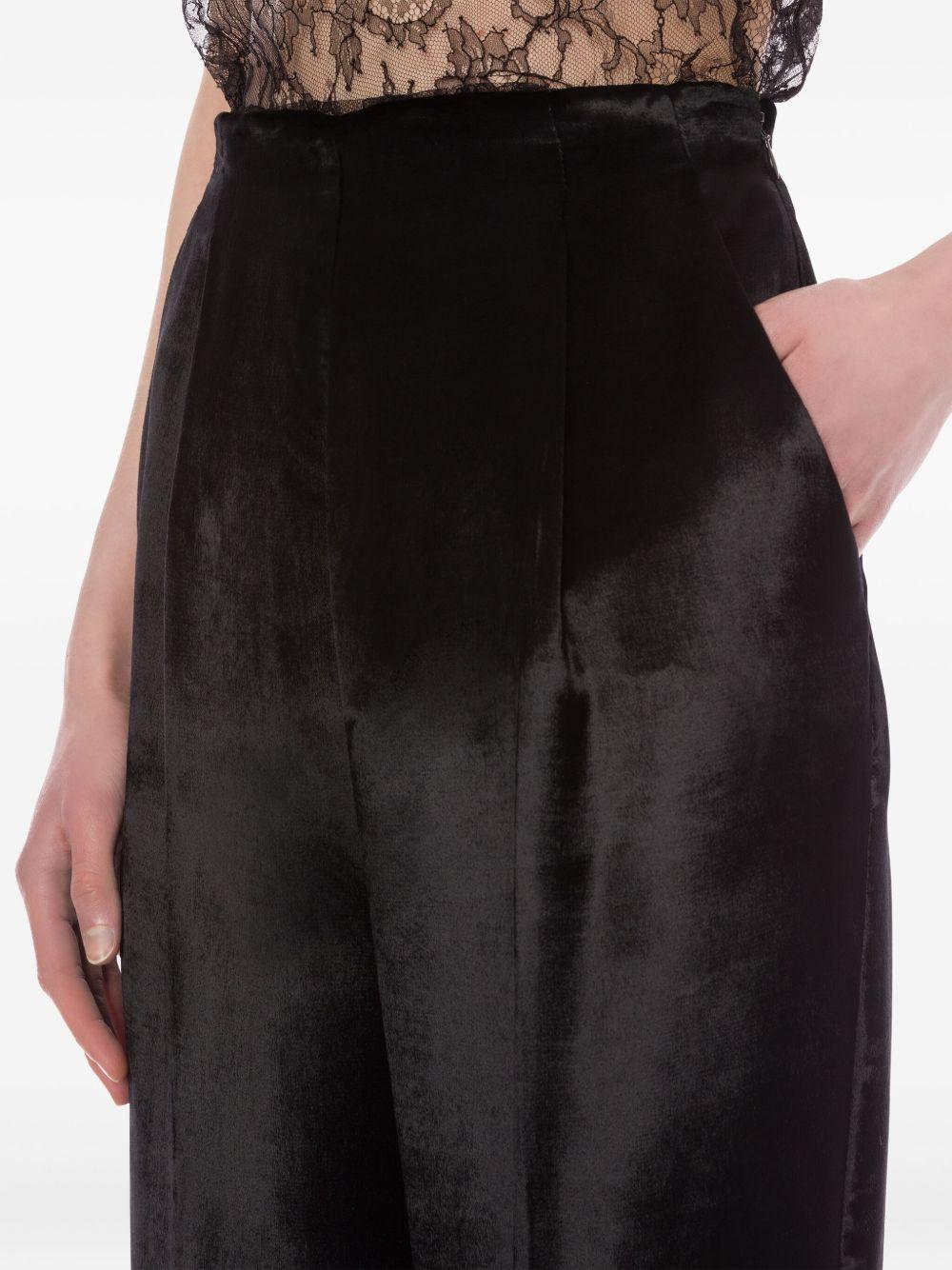 Pantaloni a vita alta in nero Alberta Ferretti - donna 