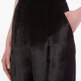 Pantaloni a vita alta in nero Alberta Ferretti - donna 