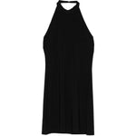 Abito mini collo halter in nero Norma Kamali - donna 