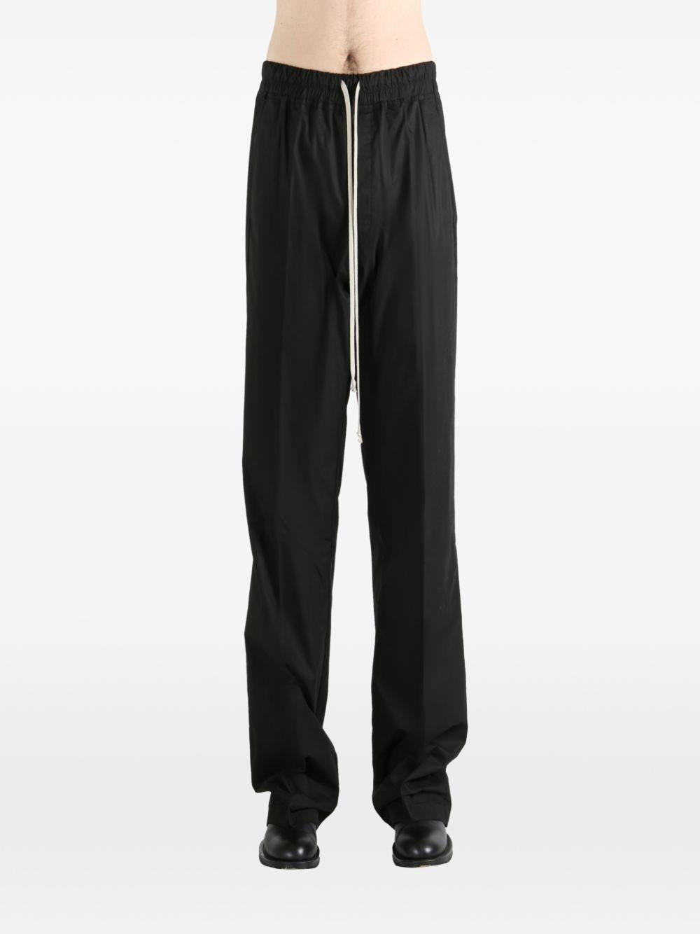 Pantaloni con coulisse in nero Rick owens - uomo 