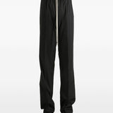 Pantaloni con coulisse in nero Rick owens - uomo 