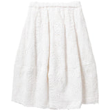 Gonna midi in pizzo floreale in bianco Comme des garcons - donna 