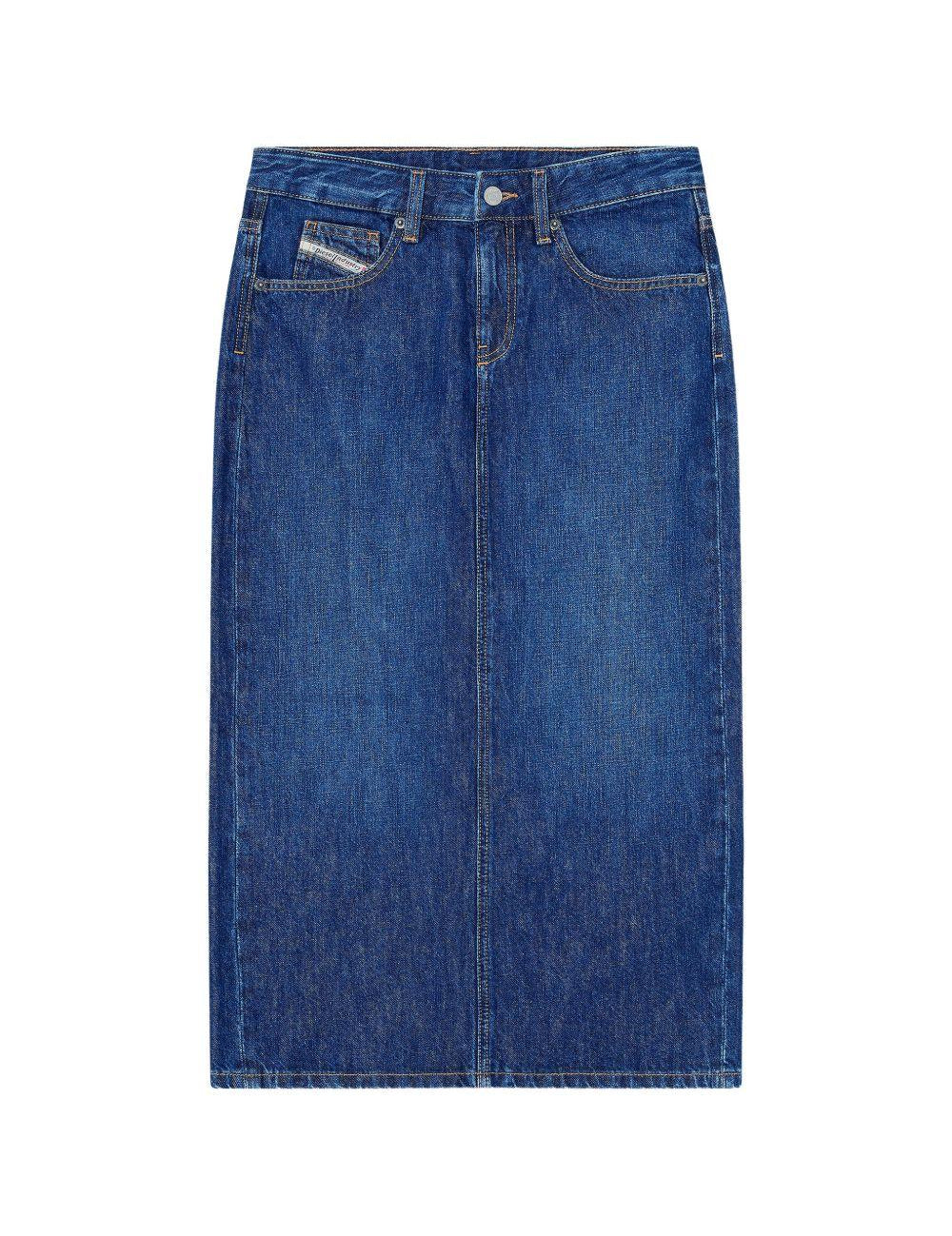 Gonna a cinque tasche de-skye-d in blu Diesel - donna 