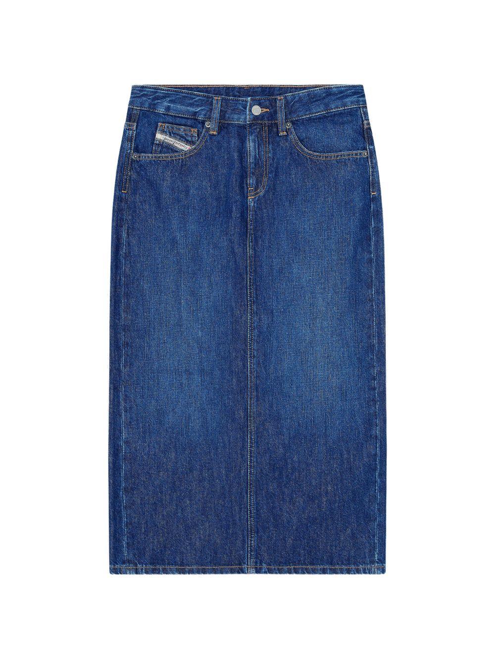 Gonna a cinque tasche de-skye-d in blu Diesel - donna 