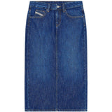 Gonna a cinque tasche de-skye-d in blu Diesel - donna 