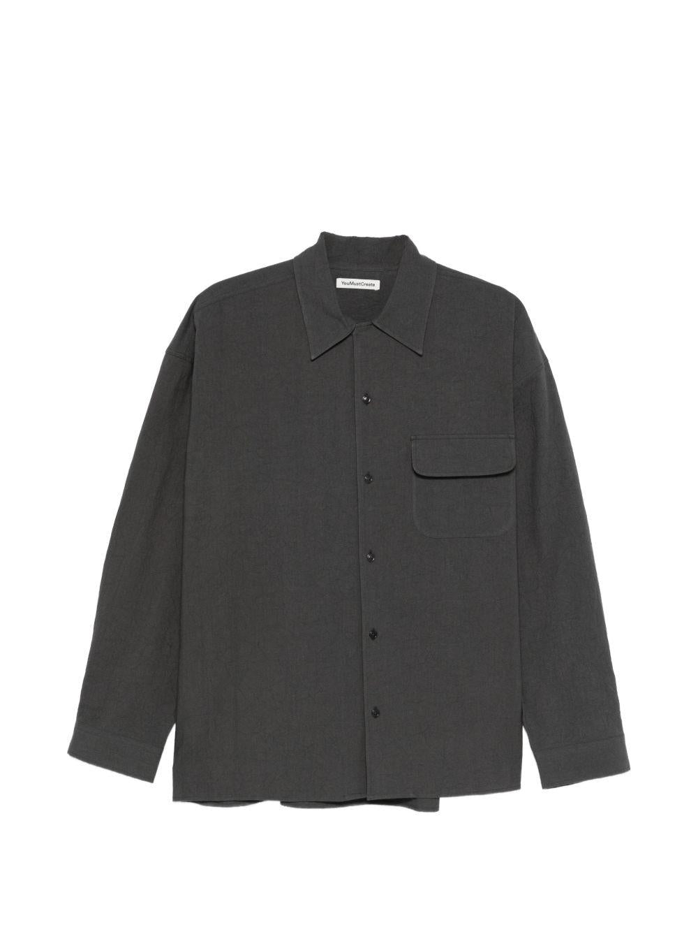 Camicia con taschino in grigio Ymc - uomo 
