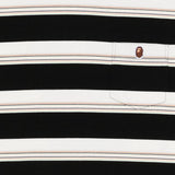 T-shirt a righe a maniche lunghe multicolore A bathing Ape - uomo 