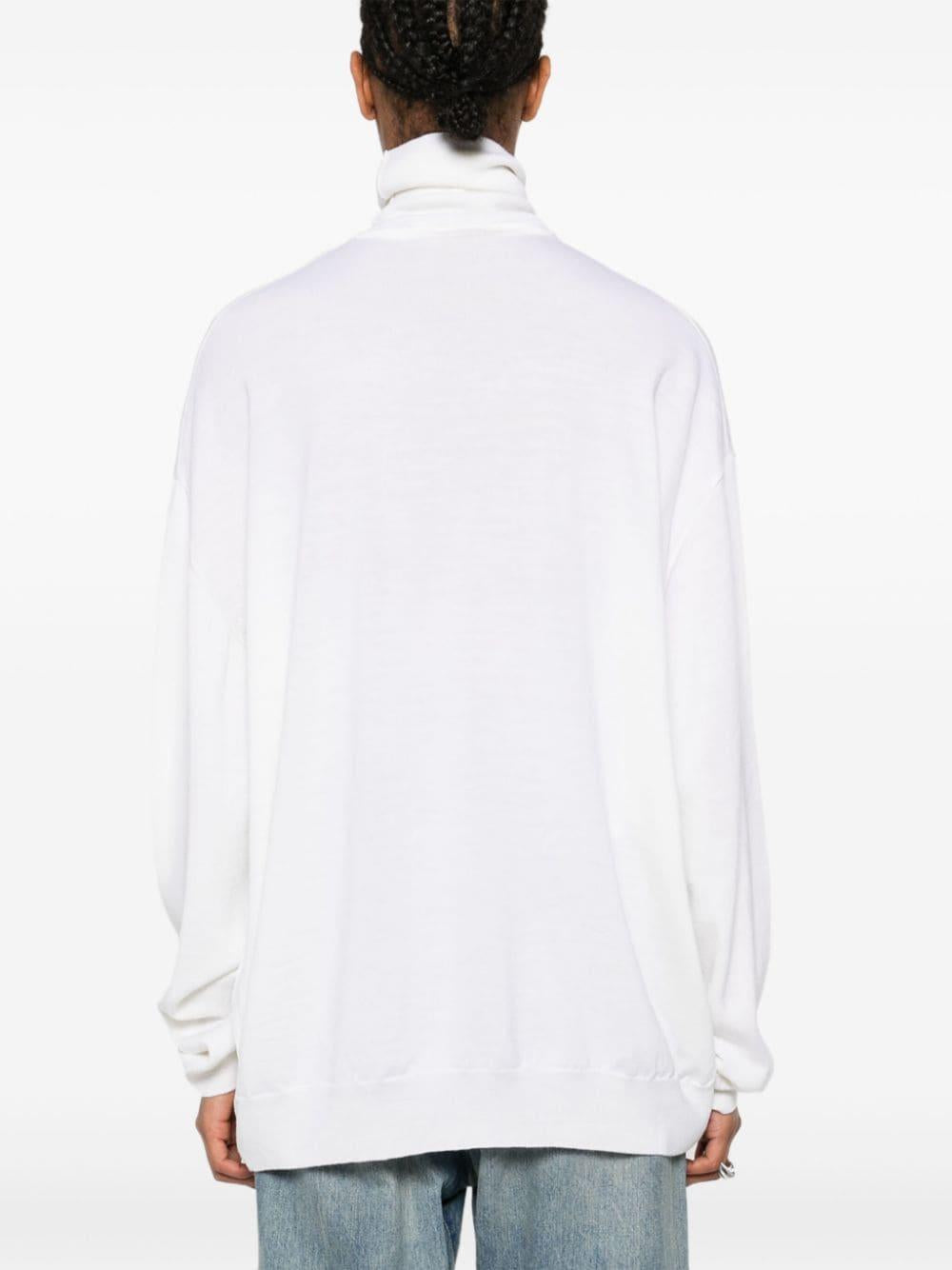 Maglione Golden M in bianco Moschino - donna 