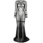 Abito maxi temple in nero Rick owens - donna 