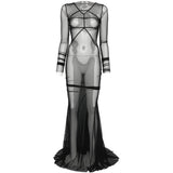 Abito maxi temple in nero Rick owens - donna 