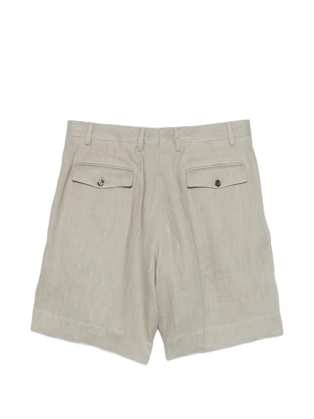 Shorts Paramis con pieghe in grigio Lardini - uomo 
