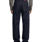 Jeans straight in denim indigo raw 