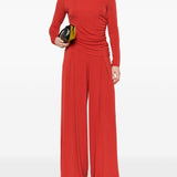 T-shirt a maniche lunghe arricciate in rosso Maxmara - donna 