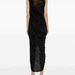 Abito asimmetrico in nero Christopher esber - donna 